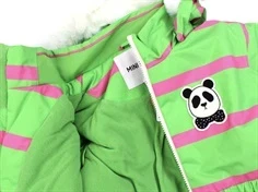 Mini Rodini green panda ski vinterjakke